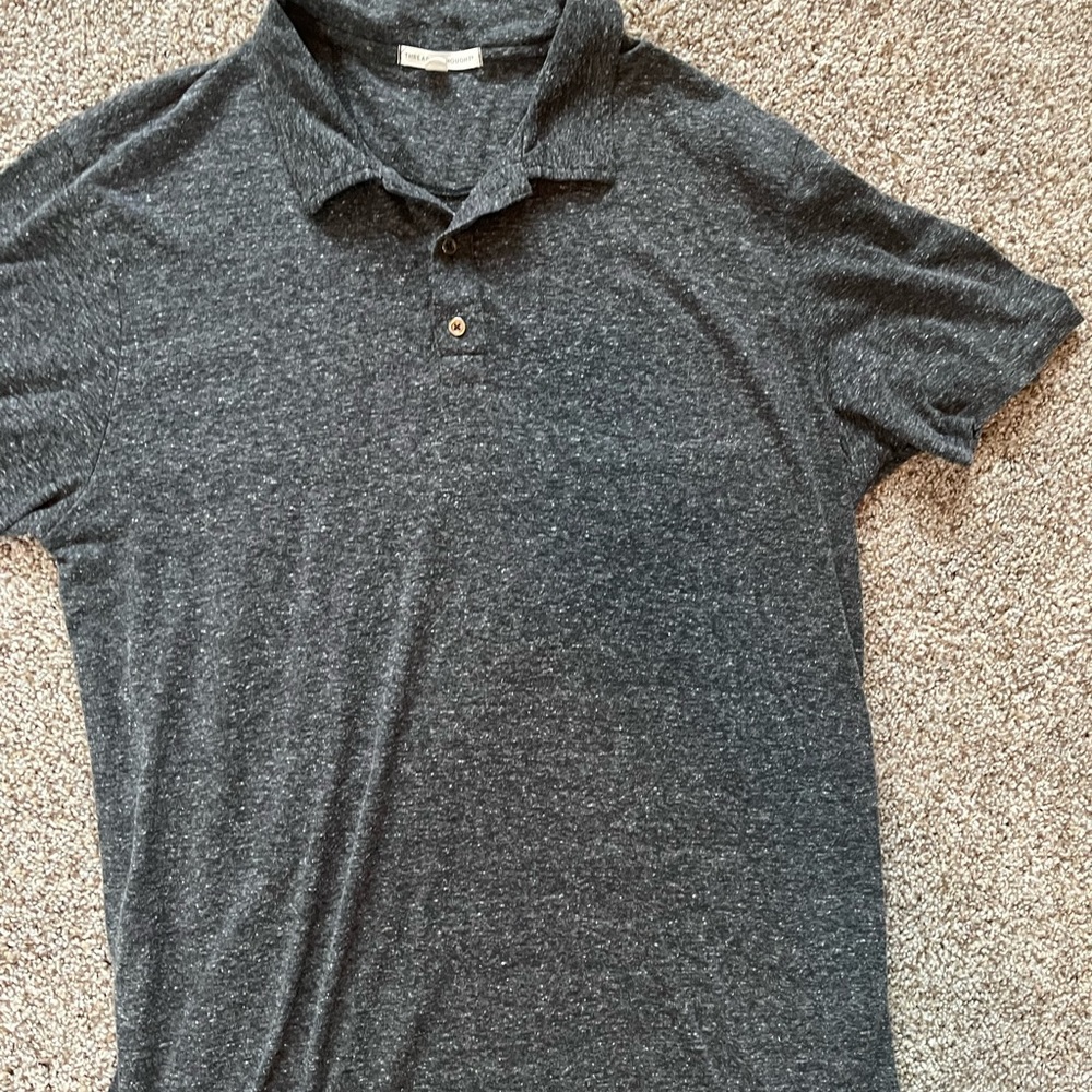 Mens Grey Polo Shirt